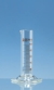 Messzylinder, Borosilikatglas 3.3, niedrige Form, Klasse B, braun graduiert