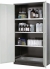 Chemikalienschrank CS-Classic 1055 x 520 x 1950 mm (BxTxH), RAL 7016 Flügeltüren lichtgrau RAL 7035