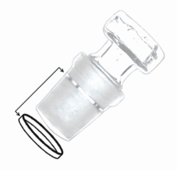 Dichtringe, PTFE für Normschliffe