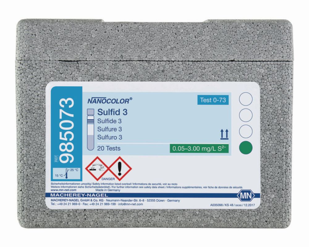 Rundküvettentests NANOCOLOR<sup>® </sup>Sulfid / Sulfit / Sulfat