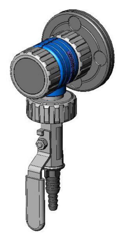 VACUU·LAN® Absperrmodul VCL Kmit Anschlusselement A5, M35 x 1, 5, gelbe Blindplatte für Ventilsitz, bestehend aus A5, B1, C1, D