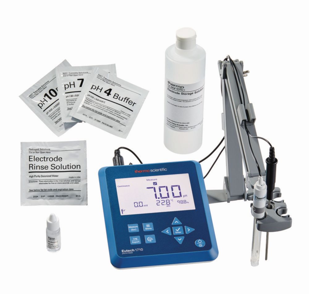 pH/mV-Messgerät Eutech™ PH 1710, easy-to-clean-Kit