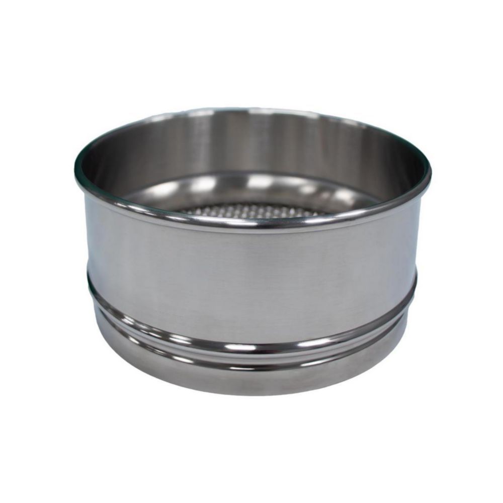 Analysensiebe mit Edelstahlrahmen 150x50mm mit Metalldrahtgewebe aus Edelstahl, w 0,020mm nach ASTM E11- ASTM No. 635