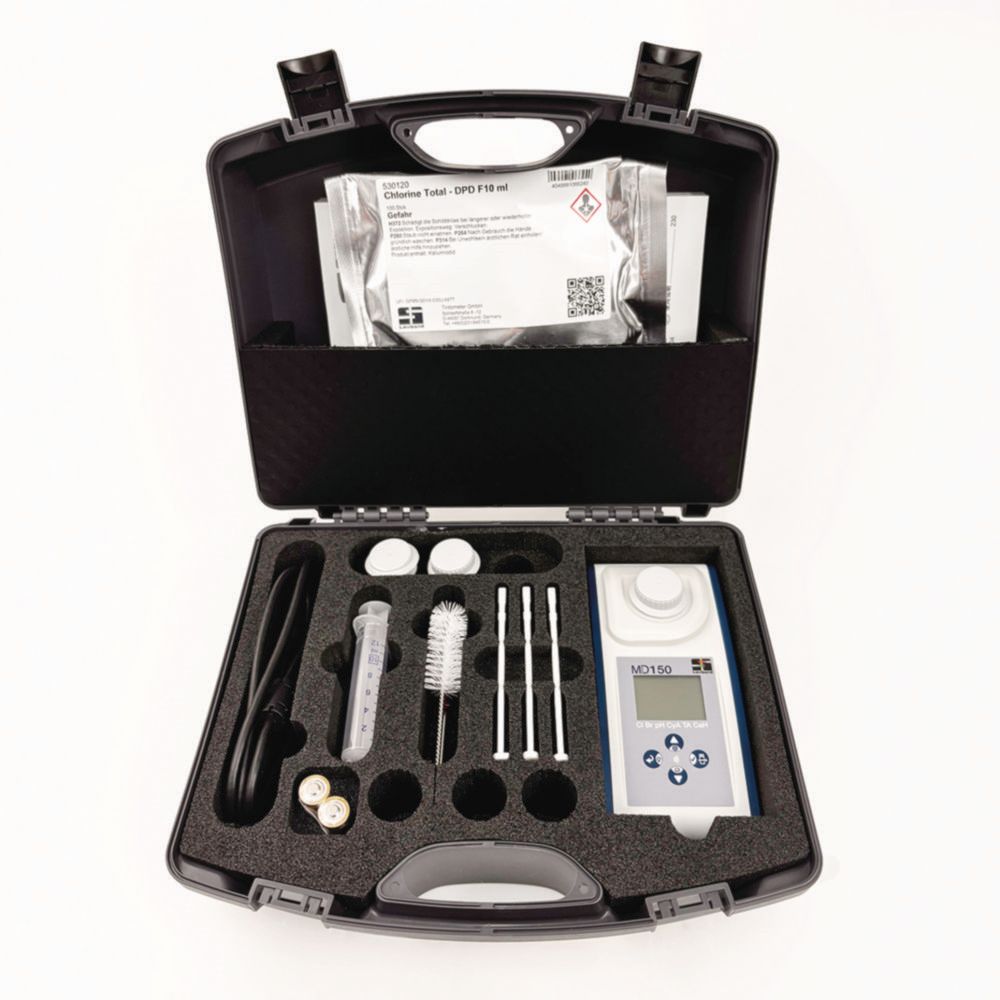 Photometer MD150 Cl-pH, mit Pulverreagenzien und Reagenztabletten