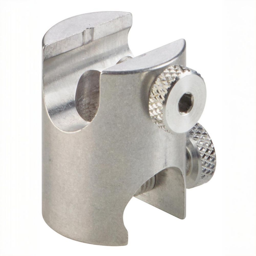 Doppelmuffe MicroFix Alu mit R&auml;ndelschrauben