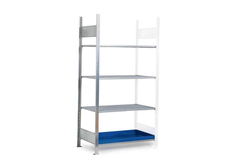 Gefahrstoffregal Typ REG mit 3 Gitterrosten, 1 Wanne, 1010 x 640 x 2000 mm