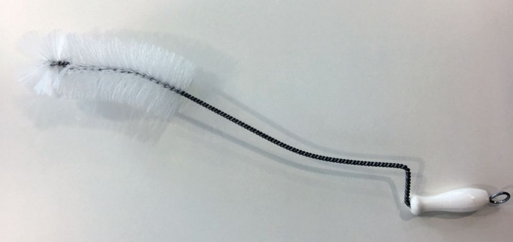 Flaschenb&uuml;rsten, vorne umgebogen mit Handkurbel, Nylon