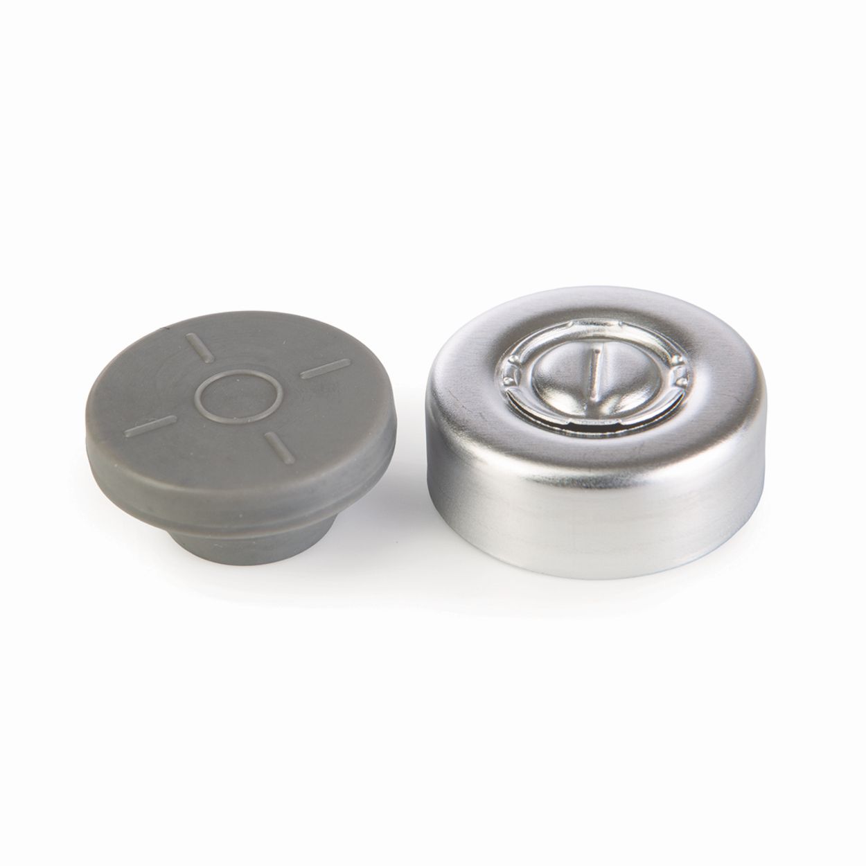 Bördelkappen ND20, Mittelabrisskappen, Aluminium, unmontiert
