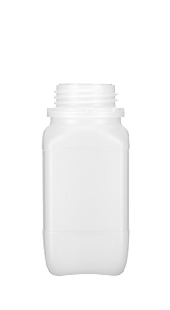 PE-HD-WH-Vierkantflaschen 500 ml o.SV natur, VE=124