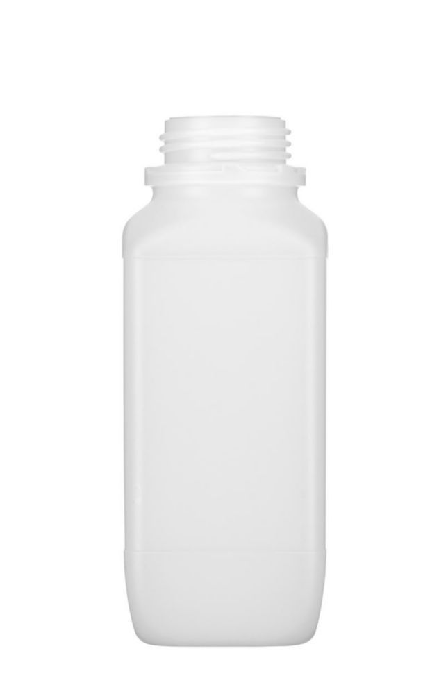 PE-HD-WH-Vierkantflaschen 1000 ml o.SV natur, VE=81