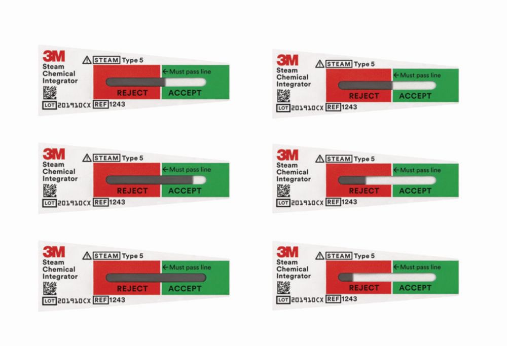Chemischer Integrator für Dampf 3M™ Attest™ Typ 5