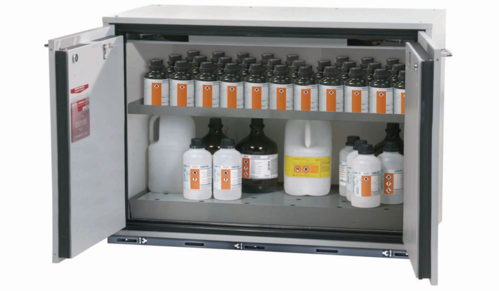 Si-UB-Schrank UB-T-90 2T BxTxH(mm) 1102x600x800 1x Fachboden 1x Lochblecheinsatz