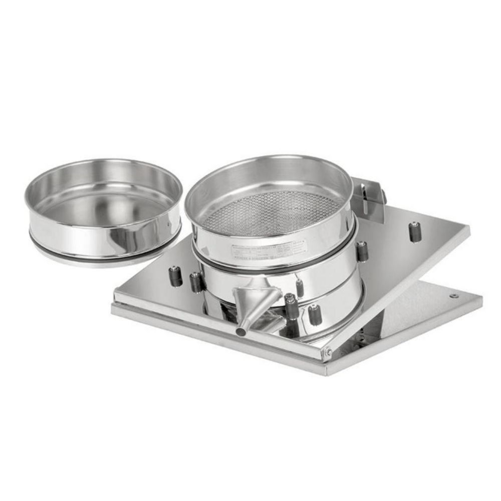 Abtropfvorrichtung f&uuml;r Siebe 200 o. 300 mm mit Klemmvorrichtung bei 17-20 Grad Neigung Ausf&uuml;hrung nach Zeichnung A 10679