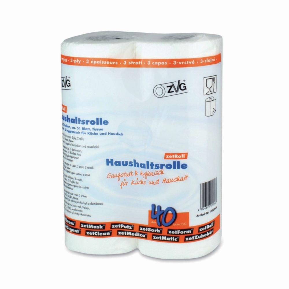 Laborrollen zetRoll<sup>®</sup>, weiß, 51 Blatt