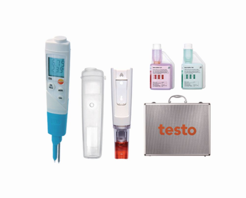 pH-Meter testo 206-pH2 Starter Set