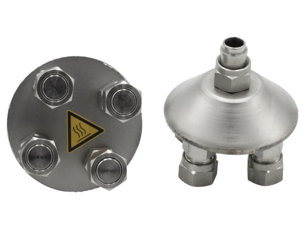 4fach-Verteiler, M16x1 mit Schlaucholiven für Schlauch 8mm oder 12mm ID VE=2