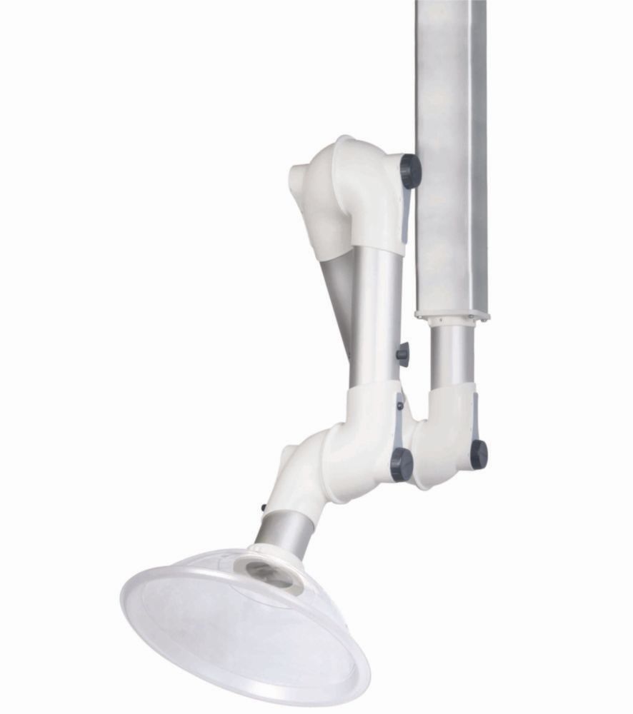 Absaugung für Laborarbeitstische mit Wandbefestigung 1000 x 75 mm