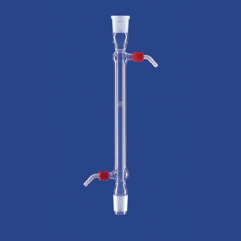 Kühler nach Liebig, DURAN<sup>®</sup>-Rohr, mit Kunststoff-Oliven