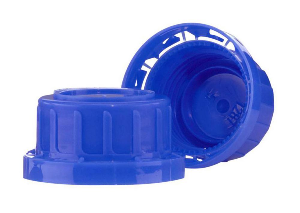 Originalitätsverschlüsse, PP blau, Gw.-Außen: 32 mm, für 100 - 1000 ml Flaschen, VE=100