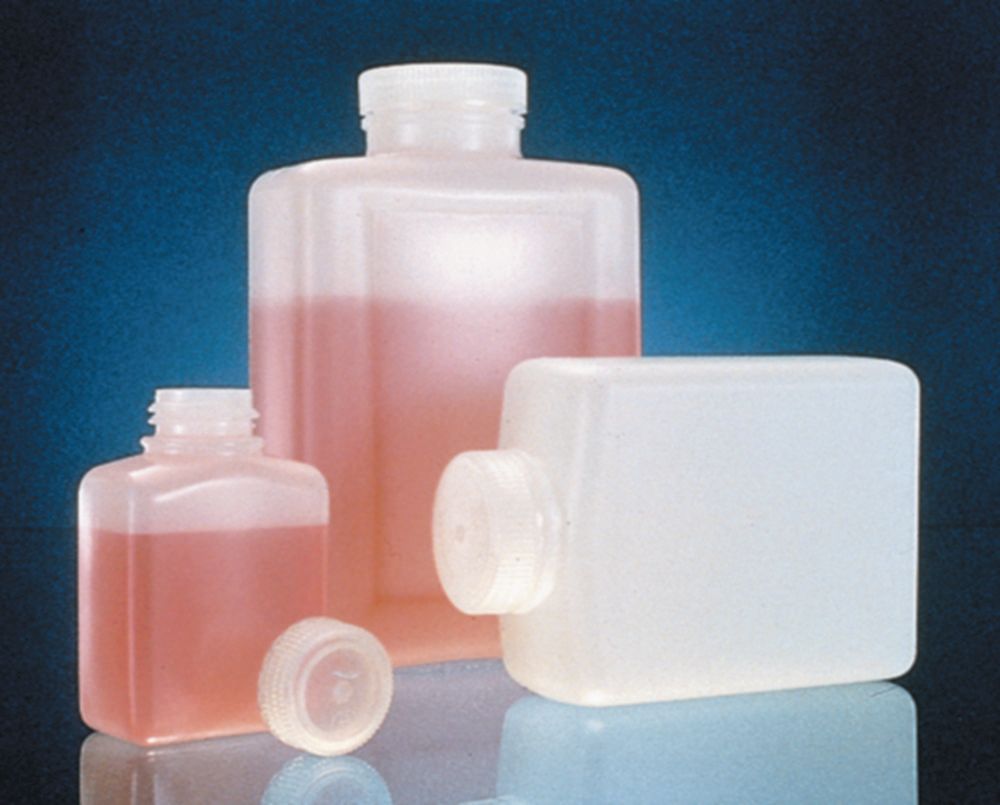 Vierkantflaschen Nalgene™ Typ 2007, PE-HD, mit Schraubverschluss, PP