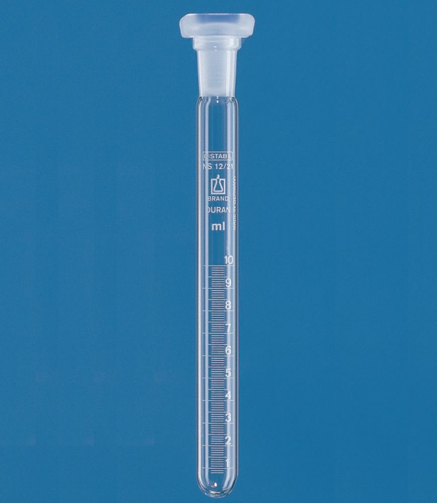 Reagenzgläser, Boro 3.3, mit Stopfen, PP