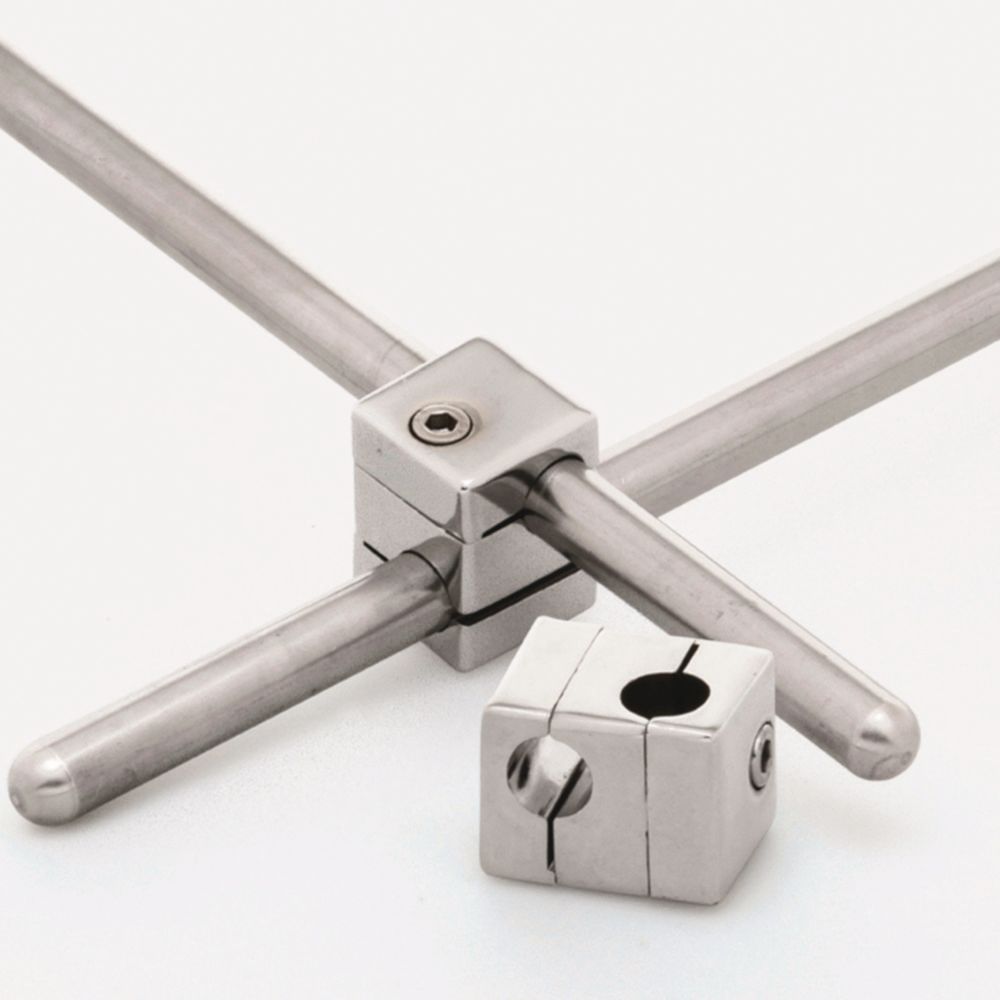 Viereckige Muffe, Stahlguss/verchromt