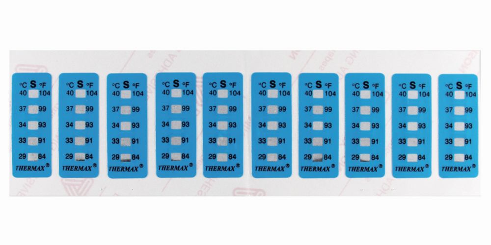 Temperaturmessstreifen Thermax<sup>®</sup>, irreversibel, 5 Temperaturen
