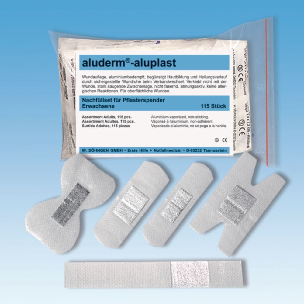 Nachfüllsets für Pflasterspender aluderm®-aluplast