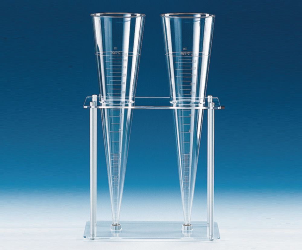 Gestell für Sedimentiergefäße, PMMA/PP