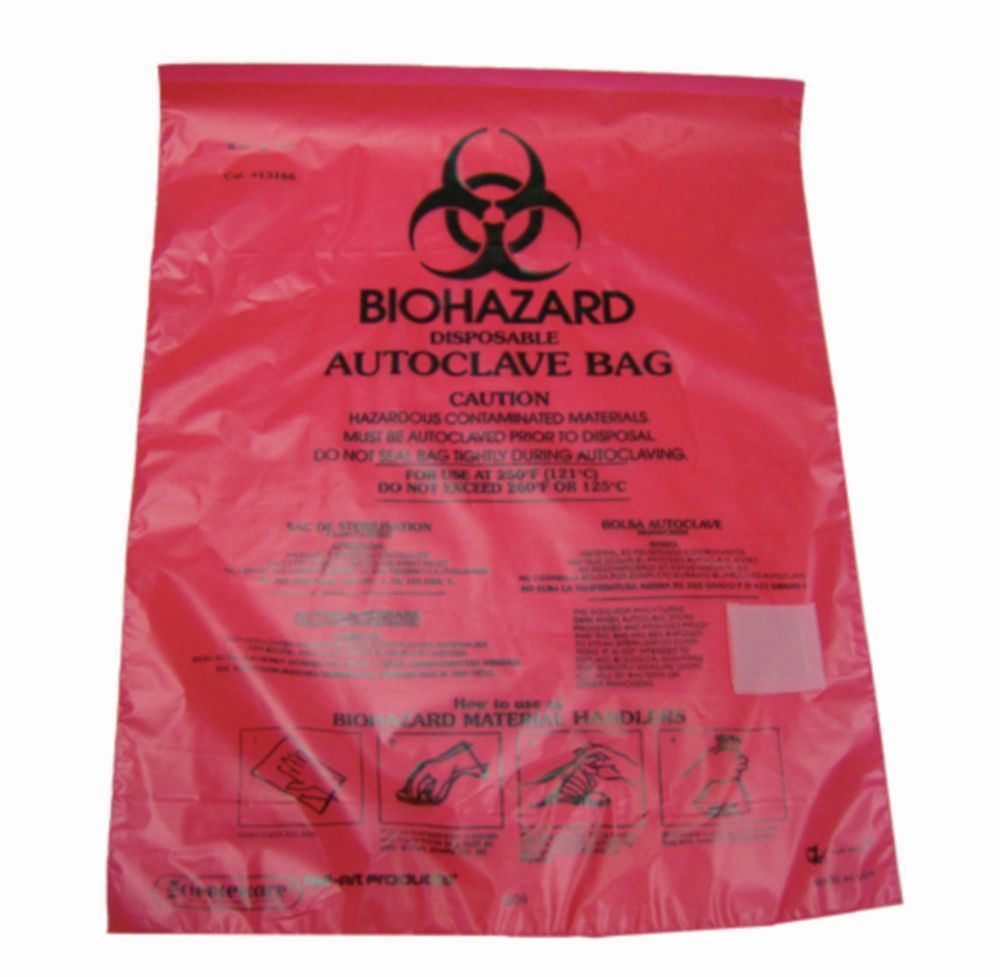 Biohazard-Beutel, PE-HD
