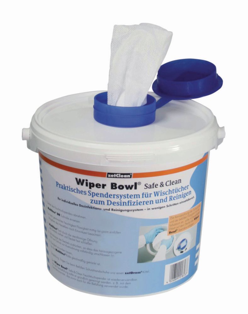 Spendersystem Wiper Bowl® Safe & Clean für Reinigungstücher