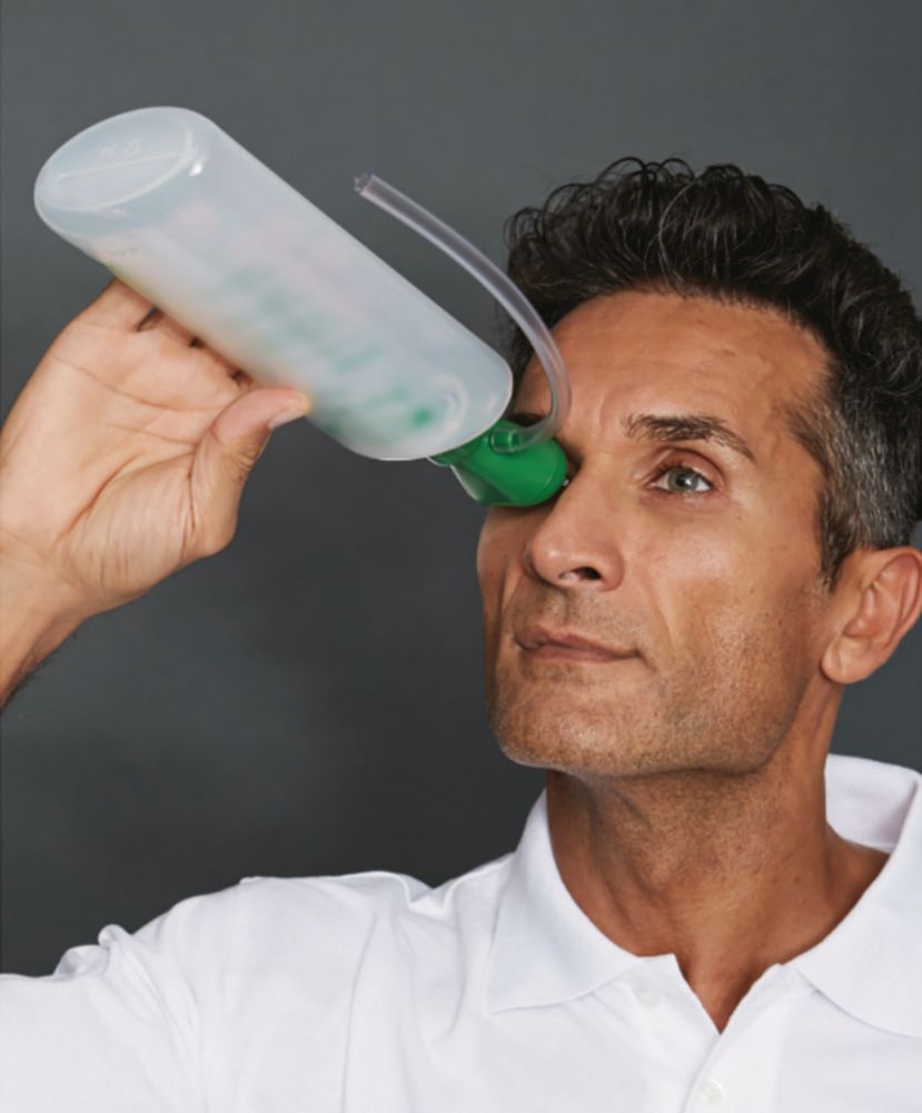 Augensp&uuml;lflasche, Komfort-Ausf&uuml;hrung