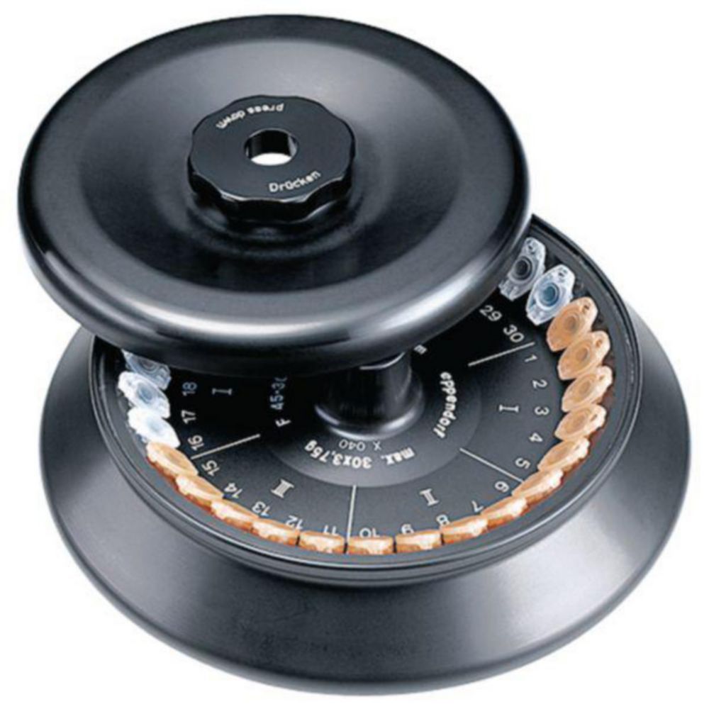 Festwinkelrotoren für Zentrifugen 5804/5804 R, 5810/5810 R, inkl. Rotordeckel