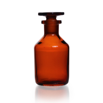 Steilbrust-Enghalsstandflaschen, Kalk-Natron-Glas, Braunglas