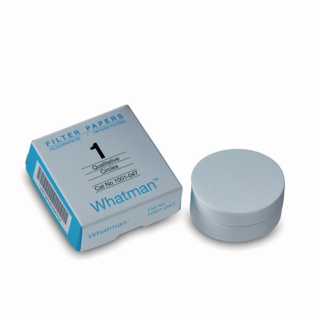 Filtrierpapiere Typ 1, qualitativ, Rundfilter und Bogen