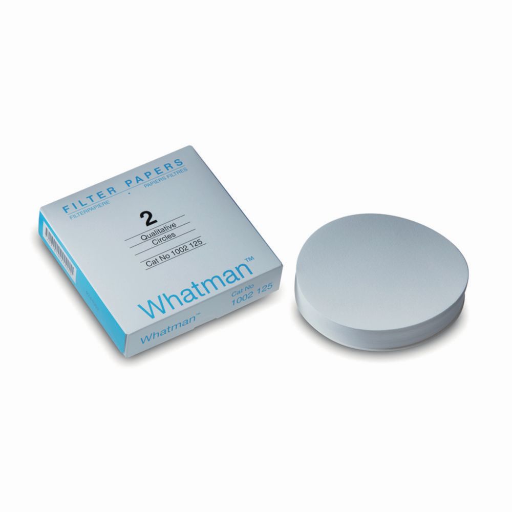 Filtrierpapiere Typ 2, qualitativ, Rundfilter und Bogen