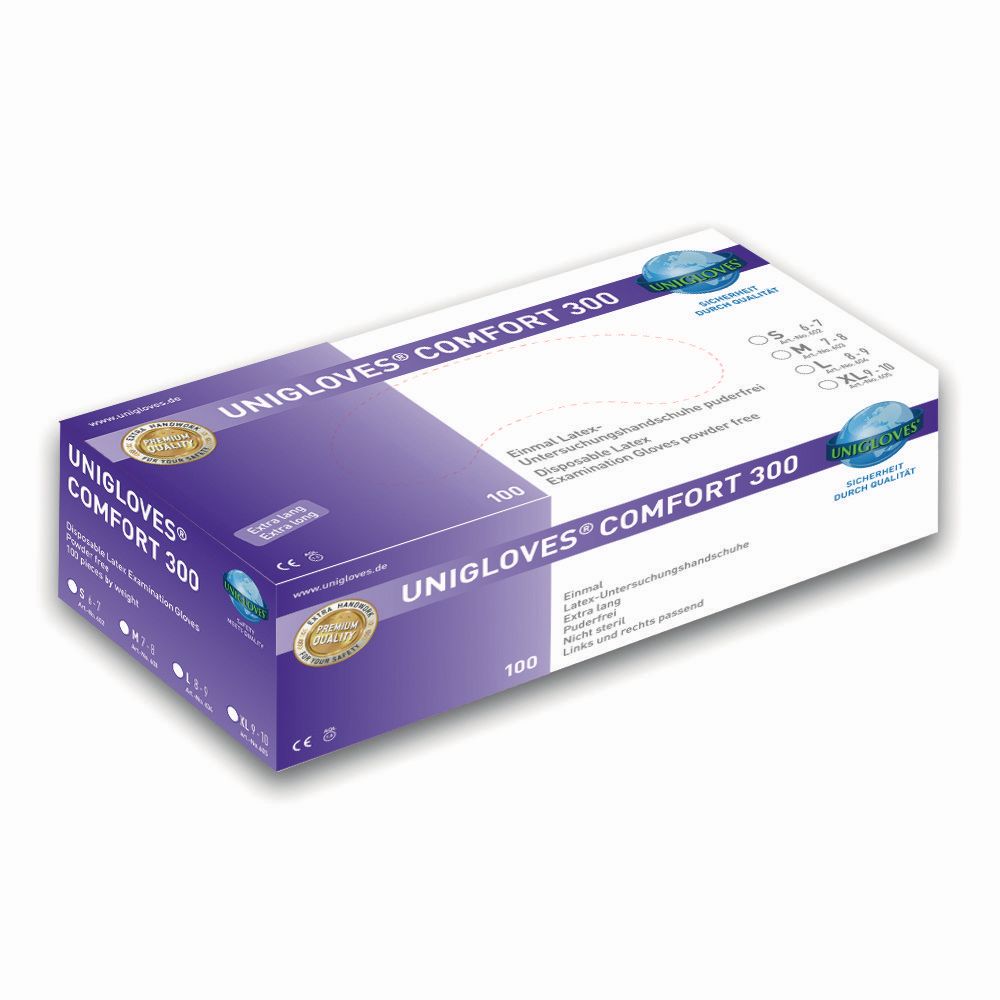 Einmalhandschuhe COMFORT 300, Latex, puderfrei