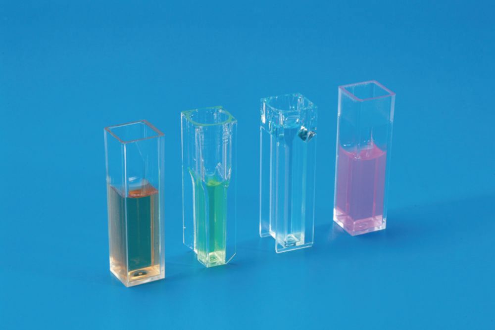 Einmalküvetten, Standard, 4 klare Seitenwände