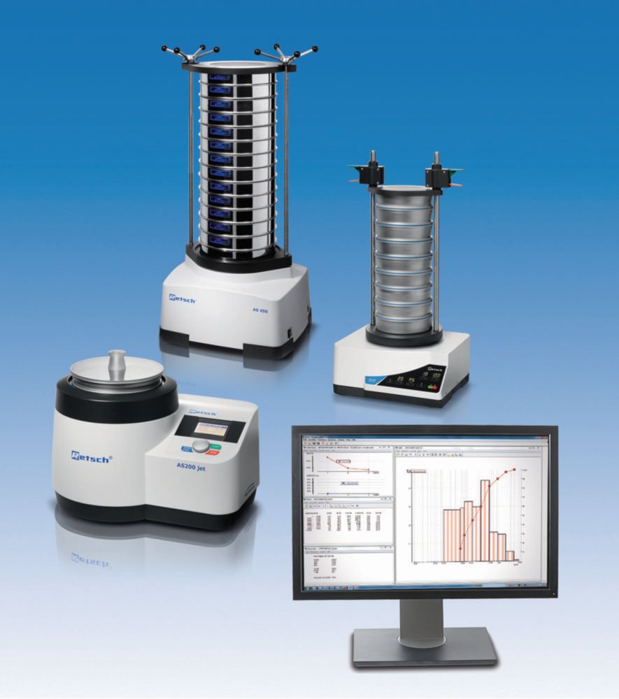 Softwarepaket EasySieve<sup>&reg;</sup> f&uuml;r Analysensiebmaschine AS control / AS 200 tap / AS jet