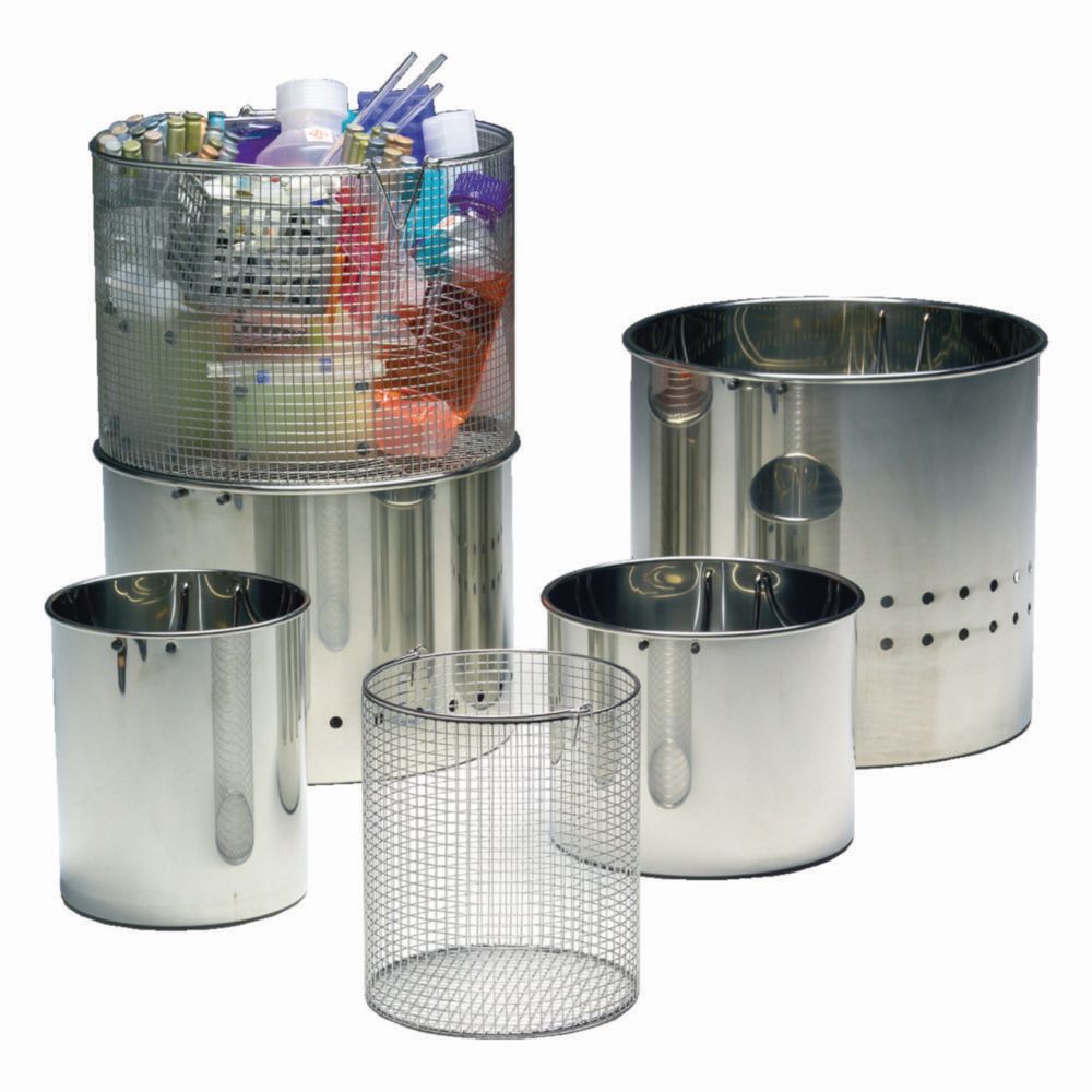 Beschickungskörbe und -eimer für Dampfsterilisatoren, Serie HG/HV