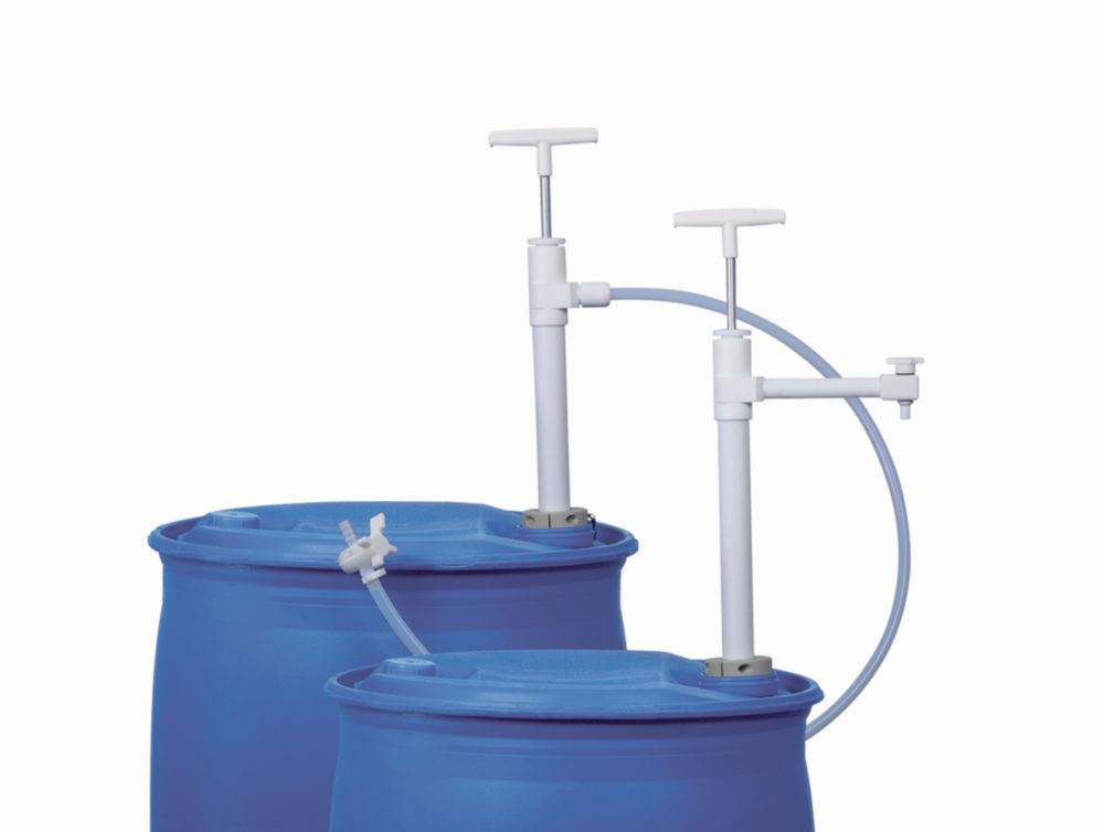 Fasspumpe, PTFE, mit Auslaufbogen