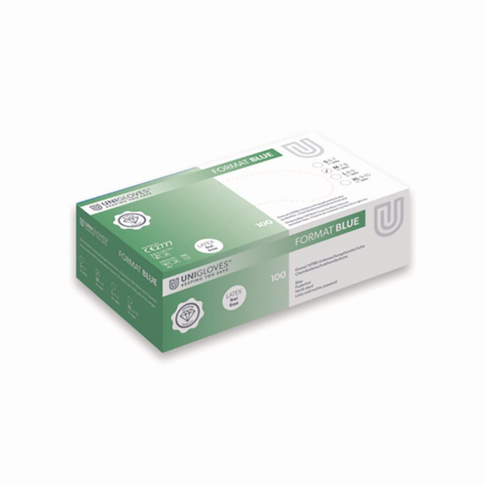 Einmalhandschuhe Format Blue, Nitril