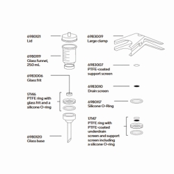 Zubehör für Glas-Vakuumfiltrationsgeräte
